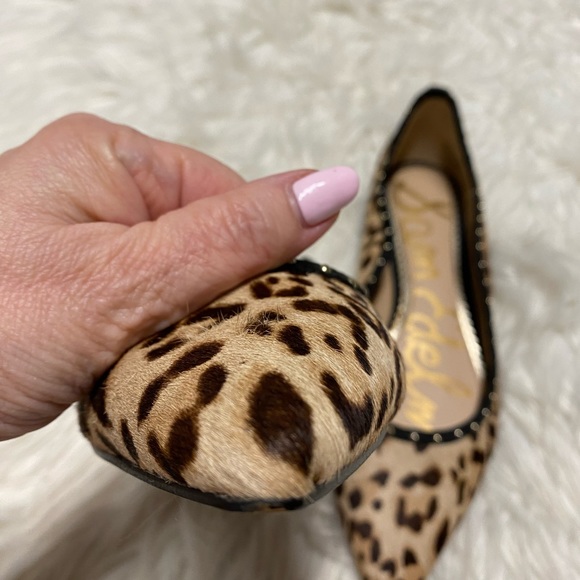 New Sam Edelman Real Fur Dyed Cow Hair  Size 6.5 - Picture 6 of 7